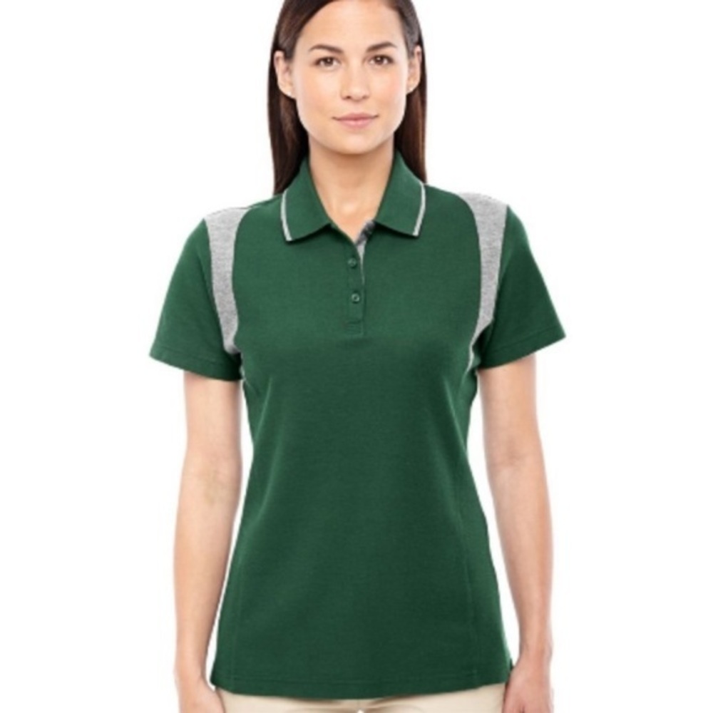 Devon & Jones Ladies Sport Green Active Golf‎ Polo Shirt